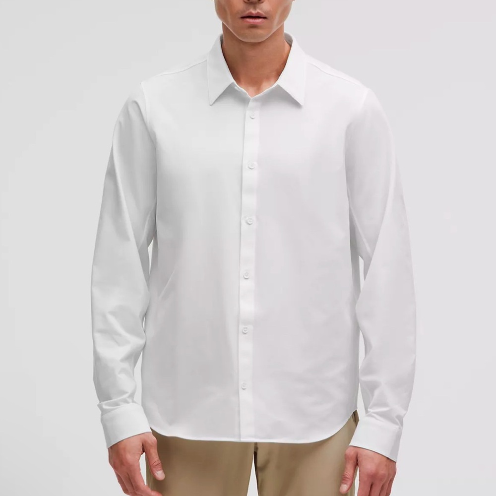 Lululemon New Venture White Men's Shirt S Small Slim